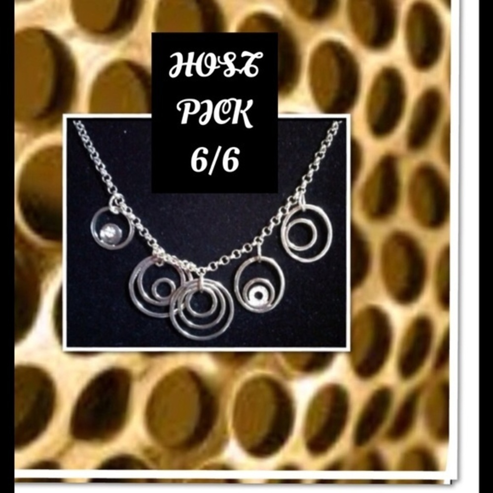 Gold tone Statement Piece Choker Necklace w/CZs